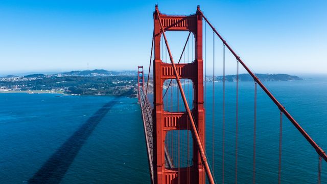 Luna De Jong, Digital Print on Aluminium, Golden Gate 2, 2015