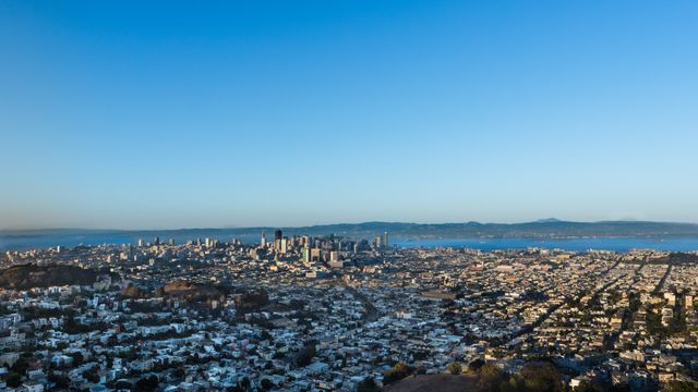 Luna De Jong, Digital Print on Aluminium, San Francisco City Scape, 2015