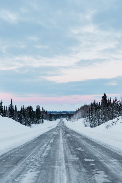 Luna De Jong, Canon 5D C-Print on Dibond, Frozen Road, 2012