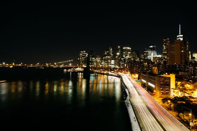 Luna De Jong, Canon 5D on archival paper, Manhattan West St at Night, 2015